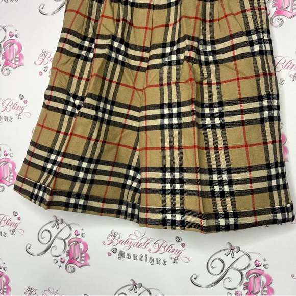 Burberry nova check print vintage shorts with metal charms unisex retro unisex - Picture 6 of 16